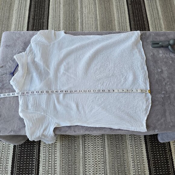 White cotton blouse blouse made in ITALY - Picture 7 of 9